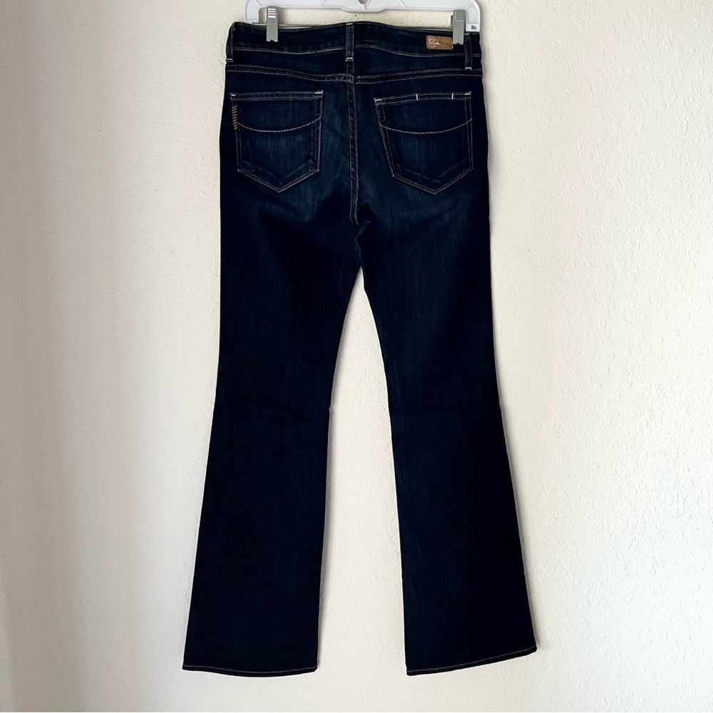 Paige x Anthropologie Premium Cotton Denim Montecito Curvy Bootcut Flare Jeans